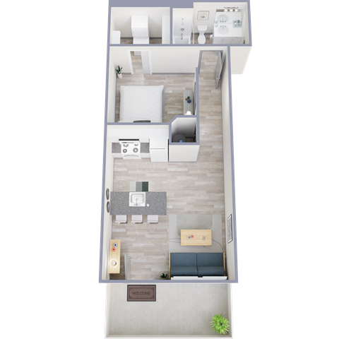 3415 Blake Rd Studio-2 Beds Apartment for Rent - Photo Gallery 15